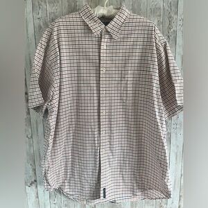 Hunt Club Preppy Cotton Cotton Short Sleeve Button Down